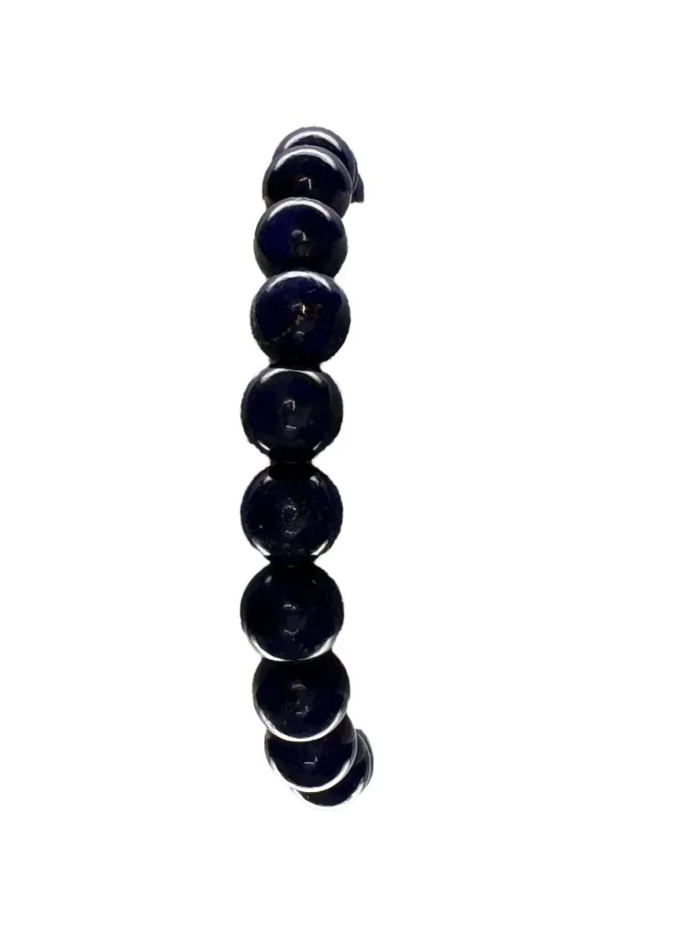Royal Blue Natural Lapis Lazuli Beads Bracelet 8mm Certified 19.43g 6.5